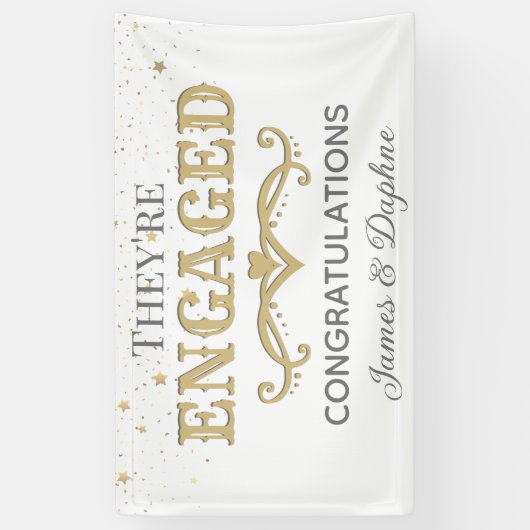 Mooie Aangepaste verlovingsbanner Spandoek (Verticaal)