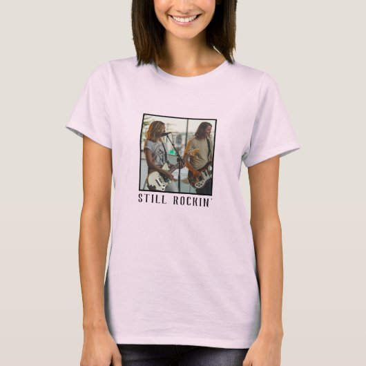 Mooie Aangepaste Vierkante Fotolijst Persoonlijk T-shirt (Voorkant)