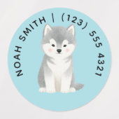 Mooie aanpasbare dieren labels voor kinderen (Design 2)
