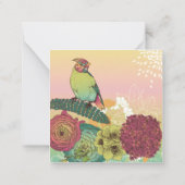 Mooie, aanpasbare Floral Notitiekaartje (Achterkant)