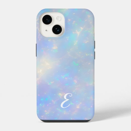 Mooie aanpasbare nepopaal edelsteen iPhone hoesje (Achterkant)