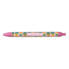 Mooie Aanpasbare Pot Plant Afdruk Zwarte Inkt Pen