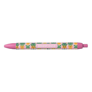 Mooie Aanpasbare Pot Plant Afdruk Zwarte Inkt Pen