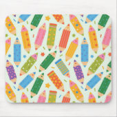 Mooie aanpasbare potloodprint muismat (Voorkant)