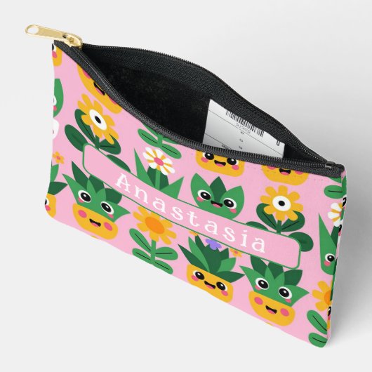 Mooie Aanpasbare Potplant Print Etui (Open)