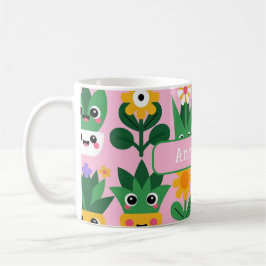Mooie Aanpasbare Potplant Print Koffiemok