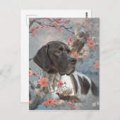 Mooie aanwijzer met fazanten briefkaart (Voorkant / Achterkant)