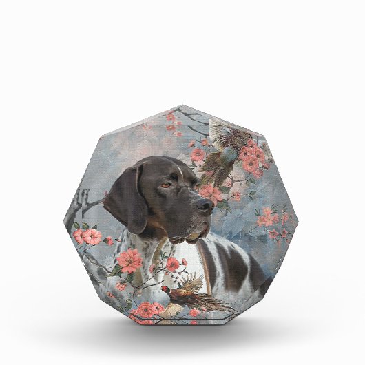 Mooie aanwijzer met fazanten fotoblokken (Voorkant)