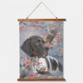 Mooie aanwijzer met fazanten hangend wandkleed (Voorkant)