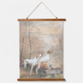 Mooie aanwijzer met fazanten hangend wandkleed (Voorkant)