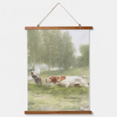 Mooie aanwijzer met fazanten hangend wandkleed (Voorkant 2)