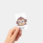 Mooie aap clipart badge (Handheld)