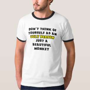 Mooie Aap Grappige T-Shirt Humor