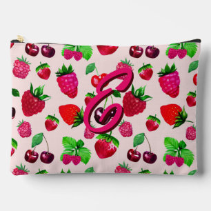Mooie Aardbei Fruit Patroon Aangepaste Naam Etui