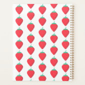 Mooie Aardbei Kawaii Liefhebber Esthetisch Patroon Planner (Achterkant)