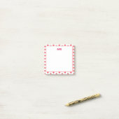 Mooie Aardbei Kawaii Liefhebber Esthetisch Patroon Post-it® Notes (Op bureau)