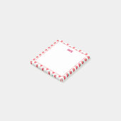 Mooie Aardbei Kawaii Liefhebber Esthetisch Patroon Post-it® Notes (Schuin)