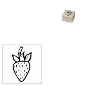 Mooie aardbei loyaliteitskaart Mini Kunststempel Rubberstempel (Gestempeld)