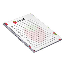 Mooie Aardbei Takenlijst Notitieblok Notitieboek