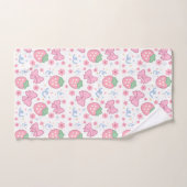 Mooie aardbeien en linten bad handdoek (Handdoek)