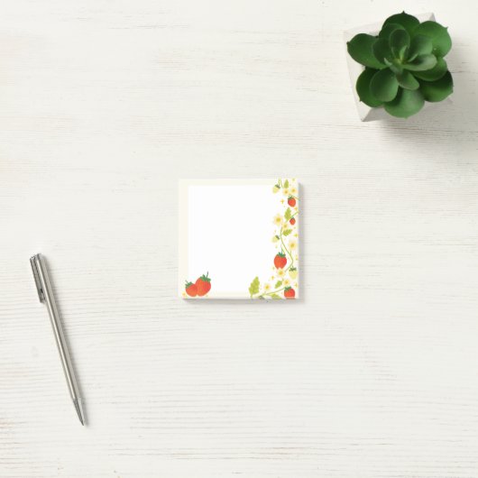 Mooie aardbeien memoblokjes post-it® notes (Kantoor)