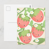 Mooie Aardbeientuin Briefkaart (Voorkant / Achterkant)