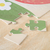 Mooie Aardbeientuin  Legpuzzel (Zijkant)