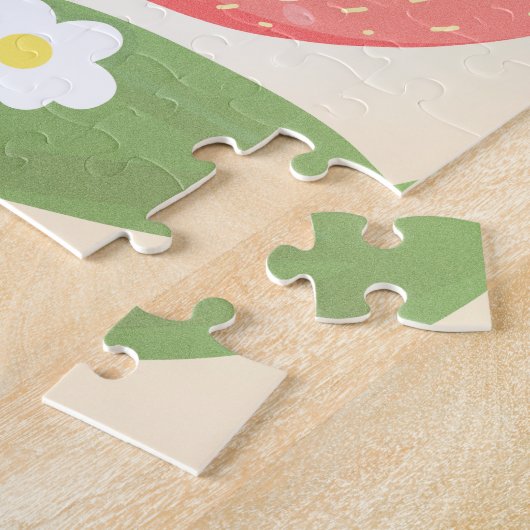 Mooie Aardbeientuin Legpuzzel (Zijkant)