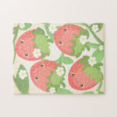 Mooie Aardbeientuin  Legpuzzel (Horizontaal)