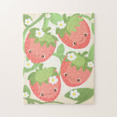 Mooie Aardbeientuin Legpuzzel (Verticaal)