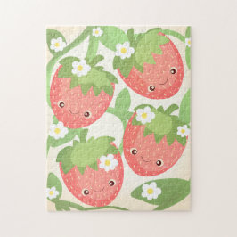 Mooie Aardbeientuin Legpuzzel