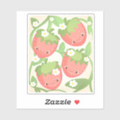 Mooie Aardbeientuin  Sticker (Vel)