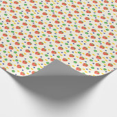 Mooie Aardbeipatroon Cadeaupapier (Hoek)
