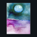 Mooie aarde schilderij in aquarel feestdagenkaart<br><div class="desc">Mooie aarde briefkaart</div>