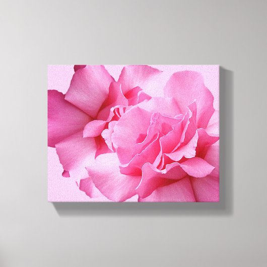 Mooie abstract mooie roze roos moderne bloem canvas afdruk (Voorkant)