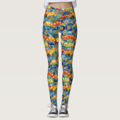 Mooie abstract naadloos patroonontwerp leggings (Voorkant)