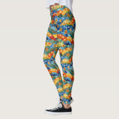 Mooie abstract naadloos patroonontwerp leggings (Links)