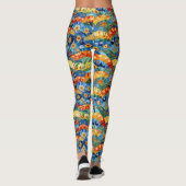 Mooie abstract naadloos patroonontwerp leggings (Achterkant)