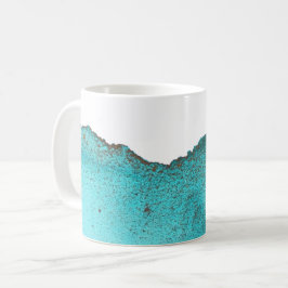 Mooie abstract turquoise gouden inkt Ark Koffiemok
