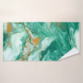 Mooie abstracte achtergrond. Golden en donkere gre Badhanddoek (Badhanddoek)