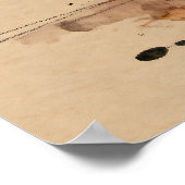 Mooie abstracte Afro-Amerikaanse vrouw bidt Poster (Hoek)