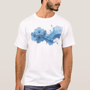 Mooie ABSTRACTE BLOEM Artistiek Motief T-shirt