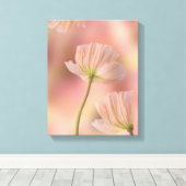 Mooie Abstracte Bloem Canvas Afdruk (Insitu (Houten vloer))