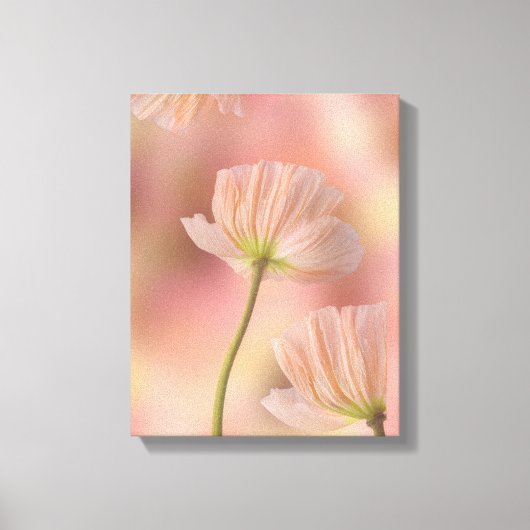 Mooie Abstracte Bloem Canvas Afdruk (Voorkant)