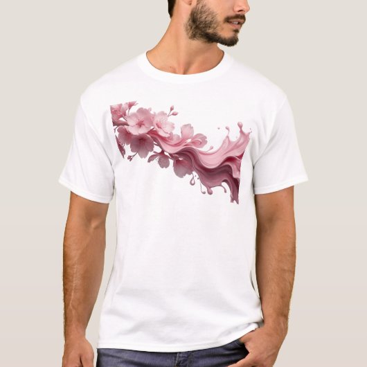 Mooie ABSTRACTE BLOEM Stijlverklaring T-shirt (Voorkant)