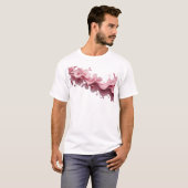 Mooie ABSTRACTE BLOEM Stijlverklaring T-shirt (Voorkant volledig)
