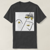 mooie abstracte bloem t-shirt (Design voorkant)