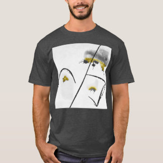 mooie abstracte bloem t-shirt