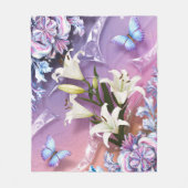 Mooie Abstracte bloemen #11 Fleece Deken (Voorkant)