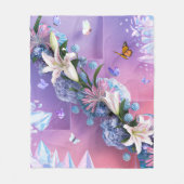 Mooie Abstracte bloemen #12 Fleece Deken (Voorkant)